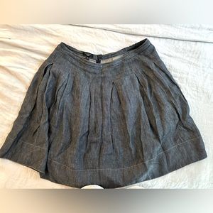 Talbots Linen Blue Fit & Flare Skirt 20W